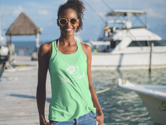 Reel Nauti Mint Logo Tank