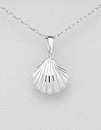 Load image into Gallery viewer, Bay Scallop Pendant Necklace - Reel Nauti Outfitters
